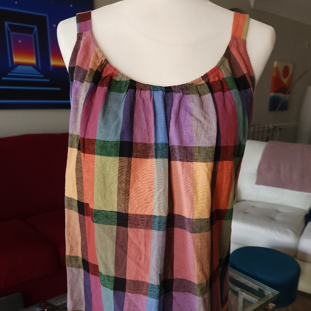 Lane Bryant Ruffle-hem Plaid Cami - Picture 2 of 7